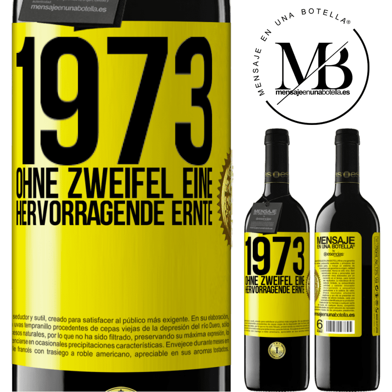 39,95 € Kostenloser Versand | Rotwein RED Ausgabe MBE Reserve 1973. Ohne Zweifel eine hervorragende Ernte Gelbes Etikett. Anpassbares Etikett Reserve 12 Monate Ernte 2014 Tempranillo