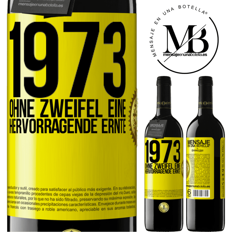 39,95 € Kostenloser Versand | Rotwein RED Ausgabe MBE Reserve 1973. Ohne Zweifel eine hervorragende Ernte Gelbes Etikett. Anpassbares Etikett Reserve 12 Monate Ernte 2016 Tempranillo