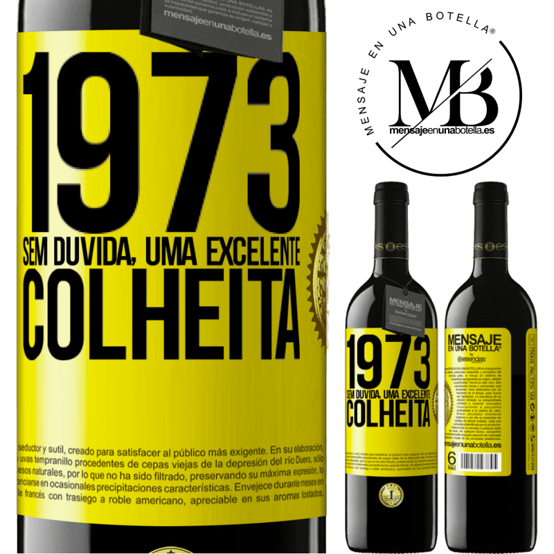 39,95 € Envio grátis | Vinho tinto Edição RED MBE Reserva 1973. Sem dúvida, uma excelente colheita Etiqueta Amarela. Etiqueta personalizável Reserva 12 Meses Colheita 2014 Tempranillo