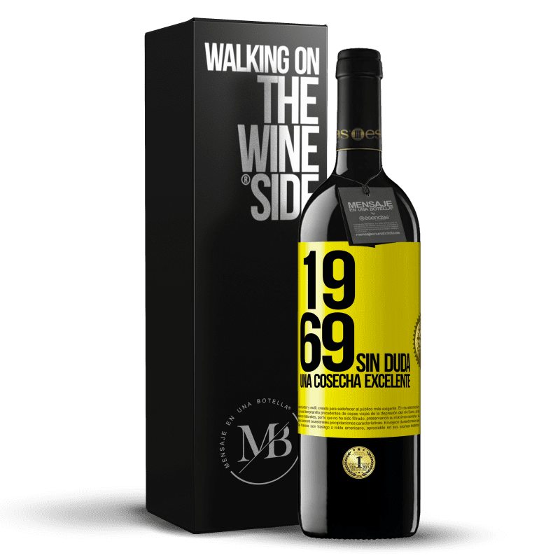 39,95 € Envío gratis | Vino Tinto Edición RED MBE Reserva 1969. Sin duda, una cosecha excelente Etiqueta Amarilla. Etiqueta personalizable Reserva 12 Meses Cosecha 2015 Tempranillo