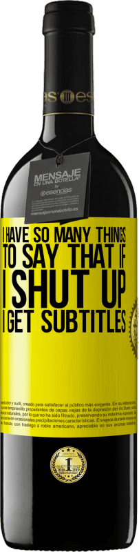 «I have so many things to say that if I shut up I get subtitles» RED Edition MBE Reserve