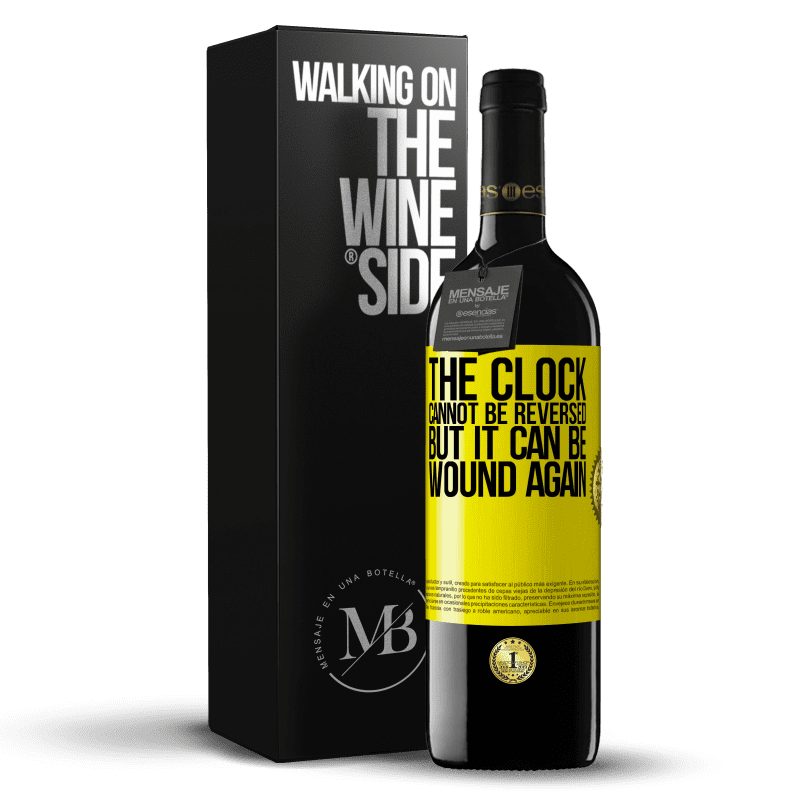 39,95 € Free Shipping | Red Wine RED Edition MBE Reserve The clock cannot be reversed, but it can be wound again Yellow Label. Customizable label Reserve 12 Months Harvest 2016 Tempranillo