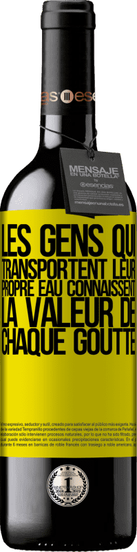 39,95 € Envoi gratuit | Vin rouge Édition RED MBE Réserve Les gens qui transportent leur propre eau connaissent la valeur de chaque goutte Étiquette Jaune. Étiquette personnalisable Réserve 12 Mois Récolte 2016 Tempranillo