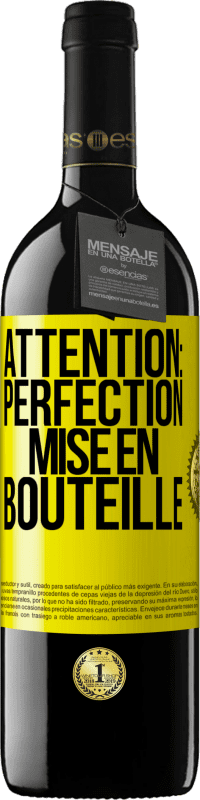 39,95 € | Vin rouge Édition RED MBE Réserve Attention: perfection mise en bouteille Étiquette Jaune. Étiquette personnalisable Réserve 12 Mois Récolte 2014 Tempranillo