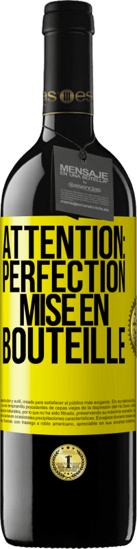 39,95 € | Vin rouge Édition RED MBE Réserve Attention: perfection mise en bouteille Étiquette Jaune. Étiquette personnalisable Réserve 12 Mois Récolte 2015 Tempranillo