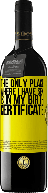 «The only place where I have sex is in my birth certificate» RED Edition MBE Reserve