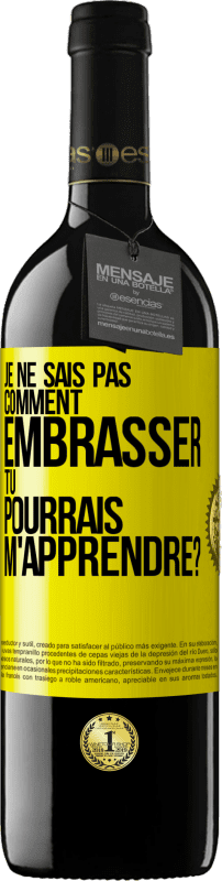 39,95 € | Vin rouge Édition RED MBE Réserve Je ne sais pas comment embrasser, tu pourrais m'apprendre? Étiquette Jaune. Étiquette personnalisable Réserve 12 Mois Récolte 2014 Tempranillo