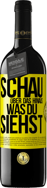 Kostenloser Versand | Rotwein RED Ausgabe MBE Reserve Schau über das hinaus, was du siehst Gelbes Etikett. Anpassbares Etikett Reserve 12 Monate Ernte 2014 Tempranillo