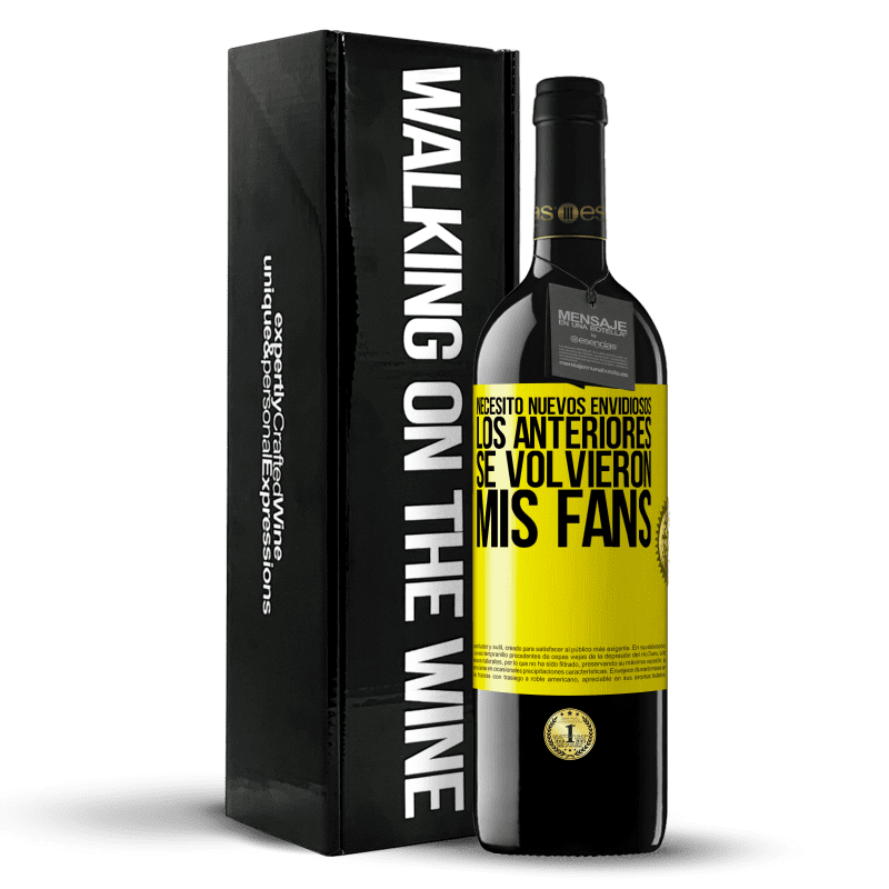 39,95 € Envío gratis | Vino Tinto Edición RED MBE Reserva Necesito nuevos envidiosos. Los anteriores se volvieron mis fans Etiqueta Amarilla. Etiqueta personalizable Reserva 12 Meses Cosecha 2016 Tempranillo
