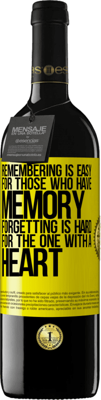 «記憶力のある人にとって、記憶は簡単です。心のある人にとって忘れることは難しい» REDエディション MBE 予約する