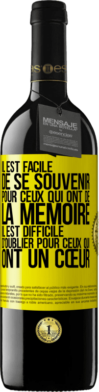«Il est facile de se souvenir pour ceux qui ont de la mémoire. Il est difficile d'oublier pour ceux qui ont un cœur» Édition RED MBE Réserve