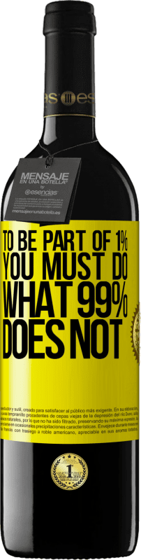 «Чтобы быть частью 1%, вы должны делать то, что не делает 99%» Издание RED MBE Бронировать