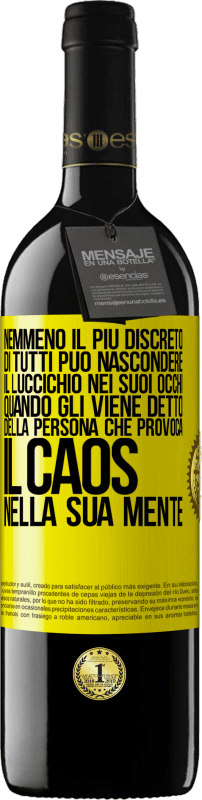 39,95 € | Vino rosso Edizione RED MBE Riserva Nemmeno il più discreto di tutti può nascondere il luccichio nei suoi occhi quando gli viene detto della persona che provoca Etichetta Gialla. Etichetta personalizzabile Riserva 12 Mesi Raccogliere 2015 Tempranillo