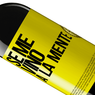 Espressioni Uniche e Personali. «Se me VINO a la mente…» Edizione RED MBE Riserva