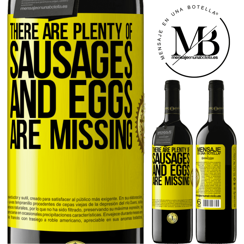 24,95 € Free Shipping | Red Wine RED Edition Crianza 6 Months There are plenty of sausages and eggs are missing Yellow Label. Customizable label Aging in oak barrels 6 Months Harvest 2019 Tempranillo