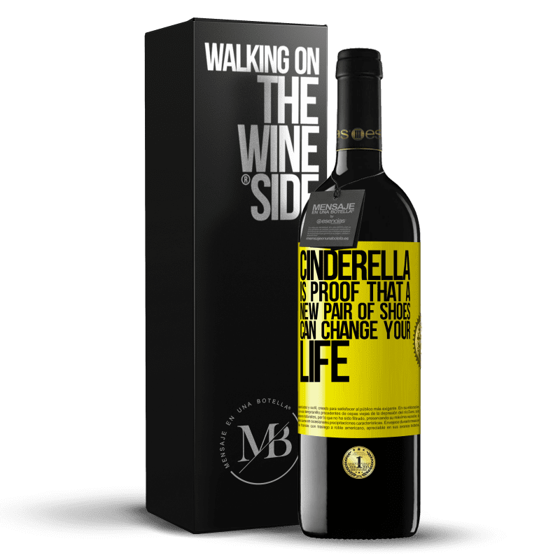 39,95 € Free Shipping | Red Wine RED Edition MBE Reserve Cinderella is proof that a new pair of shoes can change your life Yellow Label. Customizable label Reserve 12 Months Harvest 2014 Tempranillo