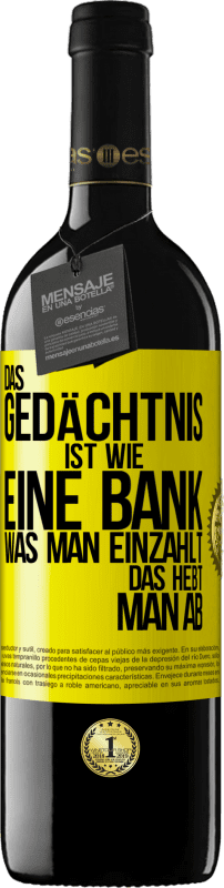 «Das Gedächtnis ist wie eine Bank. Was man einzahlt, das hebt man ab» RED Ausgabe MBE Reserve
