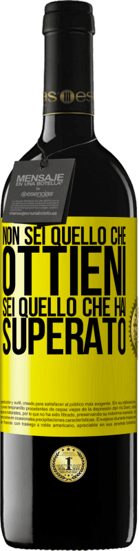 39,95 € | Vino rosso Edizione RED MBE Riserva Non sei quello che ottieni. Sei quello che hai superato Etichetta Gialla. Etichetta personalizzabile Riserva 12 Mesi Raccogliere 2015 Tempranillo