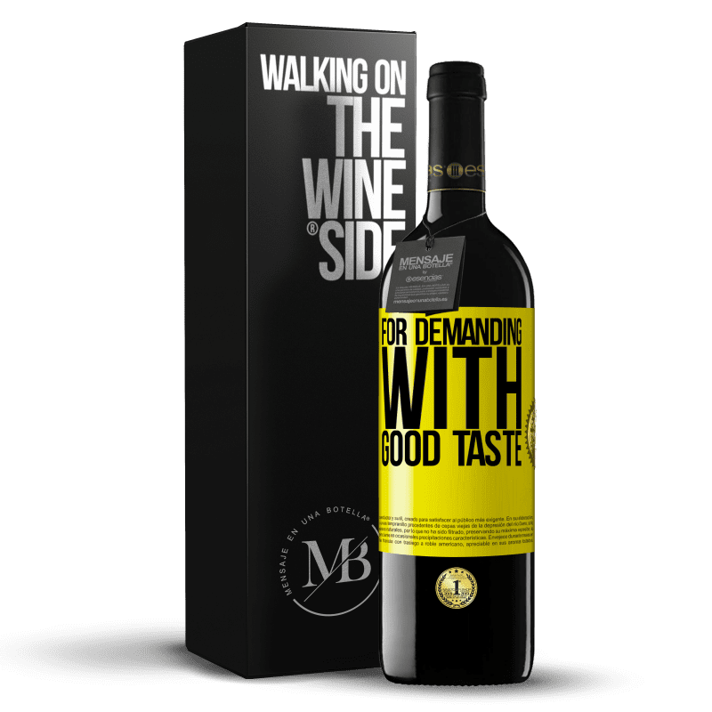 39,95 € Free Shipping | Red Wine RED Edition MBE Reserve For demanding with good taste Yellow Label. Customizable label Reserve 12 Months Harvest 2016 Tempranillo