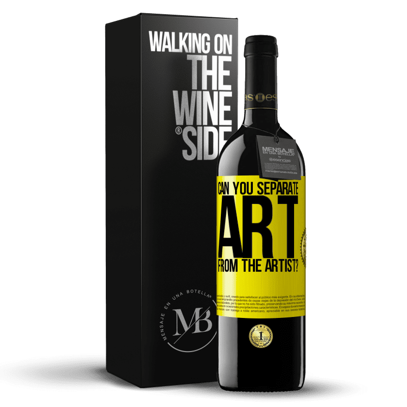 39,95 € Free Shipping | Red Wine RED Edition MBE Reserve can you separate art from the artist? Yellow Label. Customizable label Reserve 12 Months Harvest 2014 Tempranillo