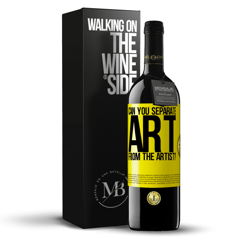 39,95 € Free Shipping | Red Wine RED Edition MBE Reserve can you separate art from the artist? Yellow Label. Customizable label Reserve 12 Months Harvest 2015 Tempranillo