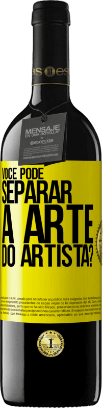 39,95 € | Vinho tinto Edição RED MBE Reserva você pode separar a arte do artista? Etiqueta Amarela. Etiqueta personalizável Reserva 12 Meses Colheita 2015 Tempranillo