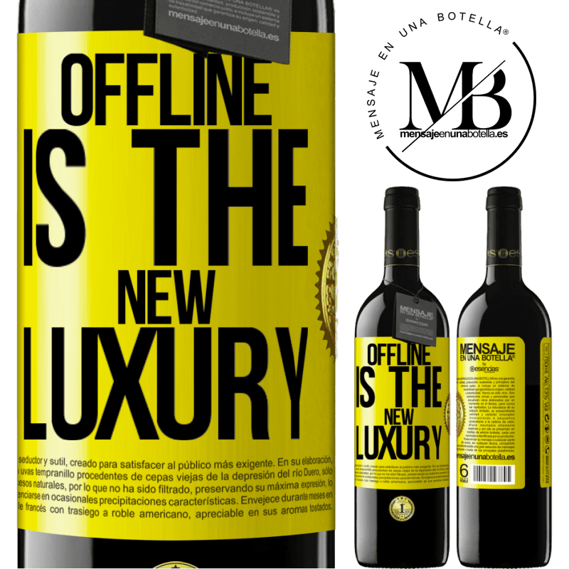 24,95 € Free Shipping | Red Wine RED Edition Crianza 6 Months Offline is the new luxury Yellow Label. Customizable label Aging in oak barrels 6 Months Harvest 2019 Tempranillo