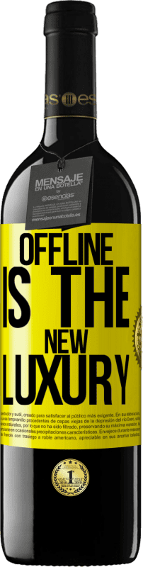 39,95 € Spedizione Gratuita | Vino rosso Edizione RED MBE Riserva Offline is the new luxury Etichetta Gialla. Etichetta personalizzabile Riserva 12 Mesi Raccogliere 2016 Tempranillo