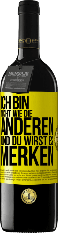 39,95 € | Rotwein RED Ausgabe MBE Reserve Ich bin nicht wie die anderen, und du wirst es merken Gelbes Etikett. Anpassbares Etikett Reserve 12 Monate Ernte 2015 Tempranillo