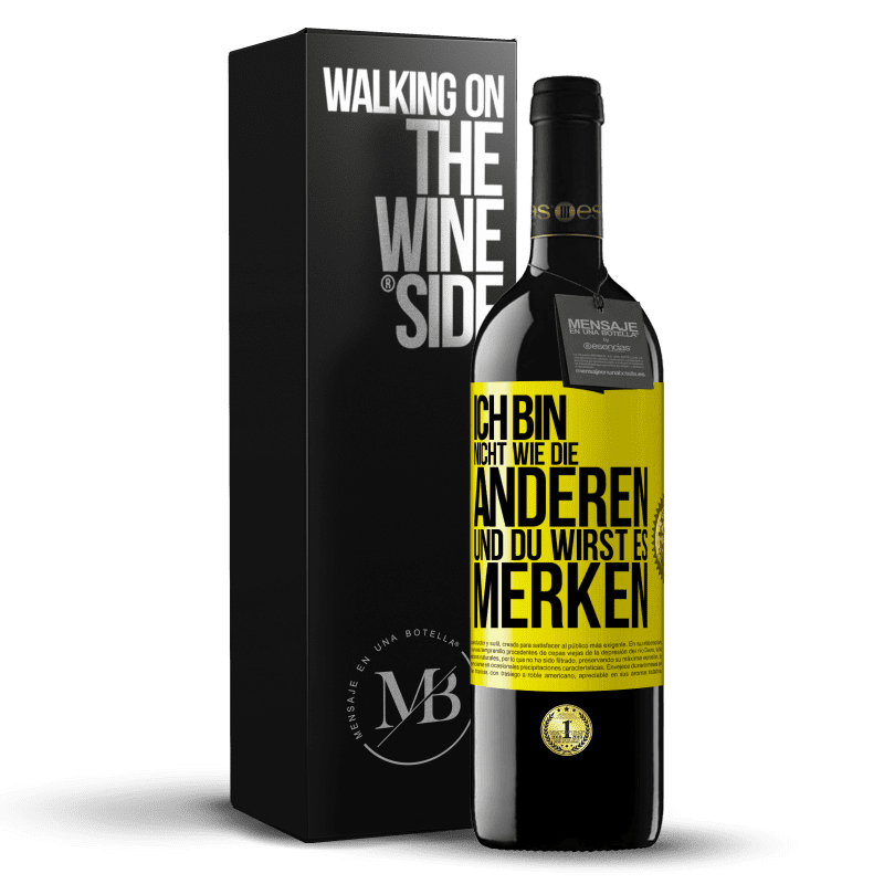 39,95 € Kostenloser Versand | Rotwein RED Ausgabe MBE Reserve Ich bin nicht wie die anderen, und du wirst es merken Gelbes Etikett. Anpassbares Etikett Reserve 12 Monate Ernte 2015 Tempranillo