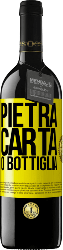 39,95 € | Vino rosso Edizione RED MBE Riserva Pietra, carta o bottiglia Etichetta Gialla. Etichetta personalizzabile Riserva 12 Mesi Raccogliere 2014 Tempranillo