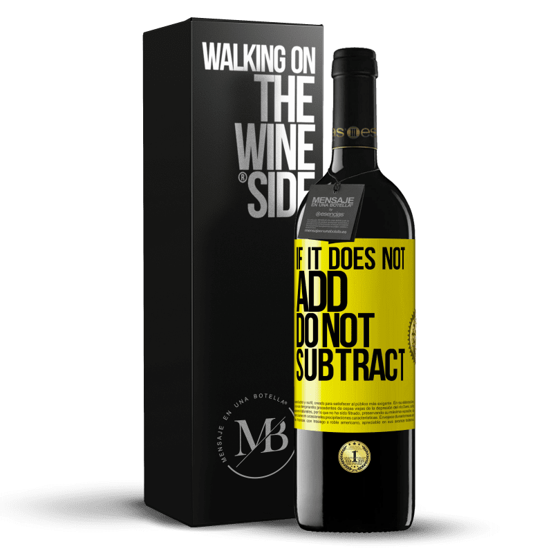 39,95 € Free Shipping | Red Wine RED Edition MBE Reserve If it does not add, do not subtract Yellow Label. Customizable label Reserve 12 Months Harvest 2014 Tempranillo