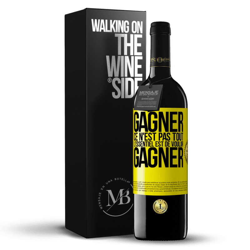 39,95 € Envoi gratuit | Vin rouge Édition RED MBE Réserve Gagner ce n'est pas tout, l'essentiel est de vouloir gagner Étiquette Jaune. Étiquette personnalisable Réserve 12 Mois Récolte 2015 Tempranillo