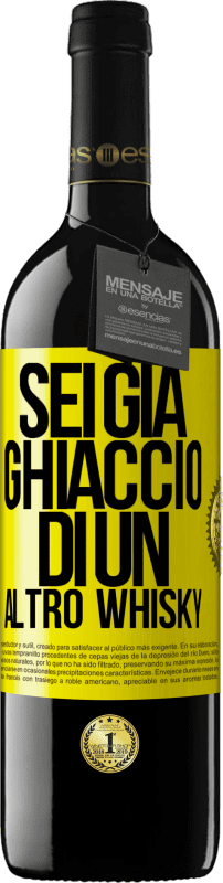 39,95 € | Vino rosso Edizione RED MBE Riserva Sei già ghiaccio di un altro whisky Etichetta Gialla. Etichetta personalizzabile Riserva 12 Mesi Raccogliere 2015 Tempranillo