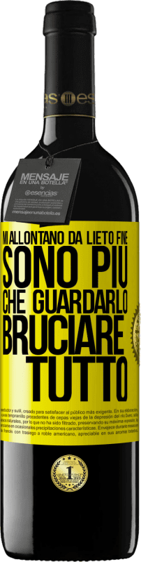 39,95 € Spedizione Gratuita | Vino rosso Edizione RED MBE Riserva Mi allontano da lieto fine, sono più che guardarlo bruciare tutto Etichetta Gialla. Etichetta personalizzabile Riserva 12 Mesi Raccogliere 2015 Tempranillo