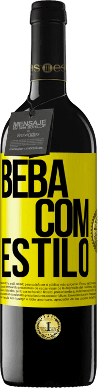 39,95 € | Vinho tinto Edição RED MBE Reserva Beba com estilo Etiqueta Amarela. Etiqueta personalizável Reserva 12 Meses Colheita 2014 Tempranillo