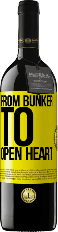 39,95 € Free Shipping | Red Wine RED Edition MBE Reserve From bunker to open heart Yellow Label. Customizable label Reserve 12 Months Harvest 2016 Tempranillo