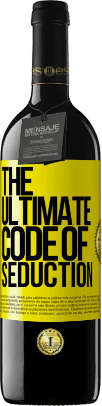 39,95 € | 赤ワイン REDエディション MBE 予約する The ultimate code of seduction 黄色のラベル. カスタマイズ可能なラベル 予約する 12 月 収穫 2014 Tempranillo