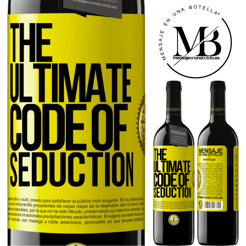 24,95 € Free Shipping | Red Wine RED Edition Crianza 6 Months The ultimate code of seduction Yellow Label. Customizable label Aging in oak barrels 6 Months Harvest 2019 Tempranillo