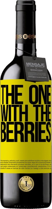39,95 € Envoi gratuit | Vin rouge Édition RED MBE Réserve The one with the berries Étiquette Jaune. Étiquette personnalisable Réserve 12 Mois Récolte 2016 Tempranillo