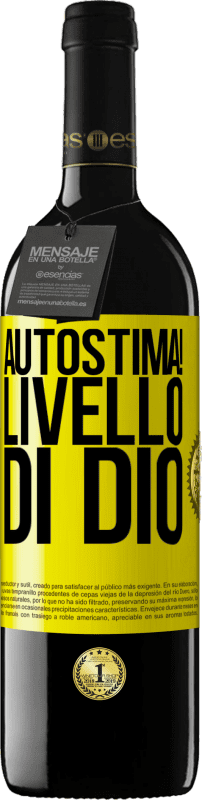 39,95 € Spedizione Gratuita | Vino rosso Edizione RED MBE Riserva Autostima! Livello di Dio Etichetta Gialla. Etichetta personalizzabile Riserva 12 Mesi Raccogliere 2016 Tempranillo