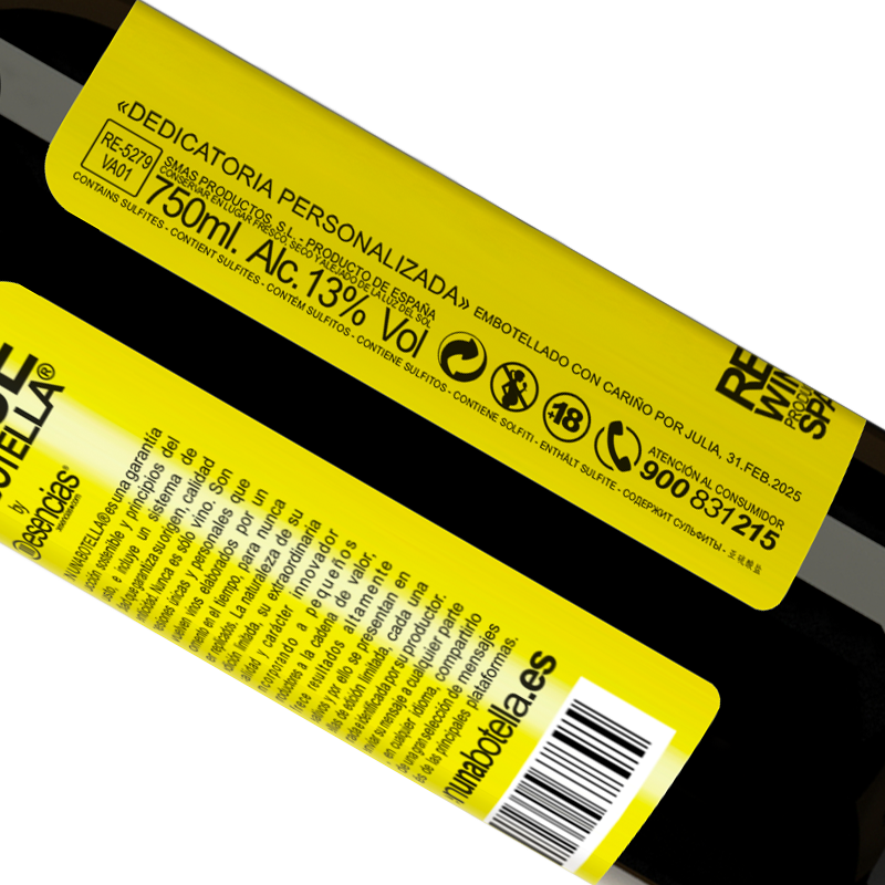 Total traceability. «If someone wants to help improve my life, they can do it. But I don't accept advice, only cash» RED Edition MBE Reserve