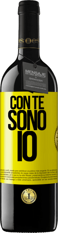 39,95 € Spedizione Gratuita | Vino rosso Edizione RED MBE Riserva Con te sono io Etichetta Gialla. Etichetta personalizzabile Riserva 12 Mesi Raccogliere 2016 Tempranillo