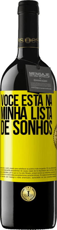 39,95 € | Vinho tinto Edição RED MBE Reserva Você está na minha lista de sonhos Etiqueta Amarela. Etiqueta personalizável Reserva 12 Meses Colheita 2016 Tempranillo