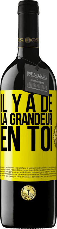 39,95 € Envoi gratuit | Vin rouge Édition RED MBE Réserve Il y a de la grandeur en toi Étiquette Jaune. Étiquette personnalisable Réserve 12 Mois Récolte 2014 Tempranillo