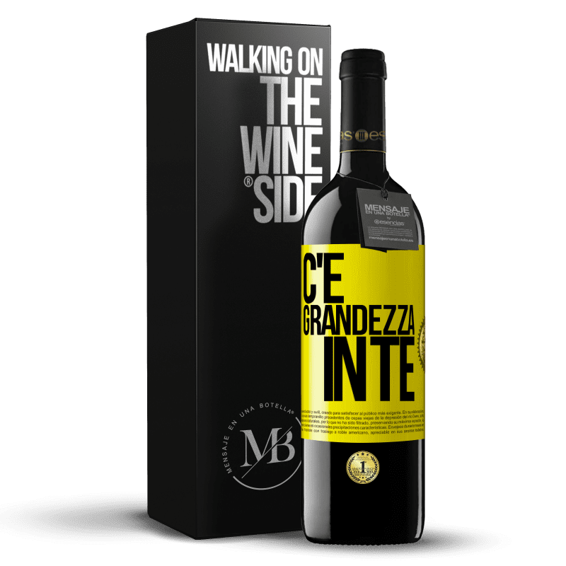 39,95 € Spedizione Gratuita | Vino rosso Edizione RED MBE Riserva C'è grandezza in te Etichetta Gialla. Etichetta personalizzabile Riserva 12 Mesi Raccogliere 2014 Tempranillo