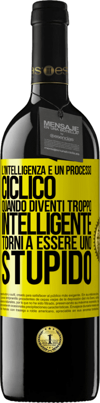 «L'intelligenza è un processo ciclico. Quando diventi troppo intelligente torni a essere uno stupido» Edizione RED MBE Riserva