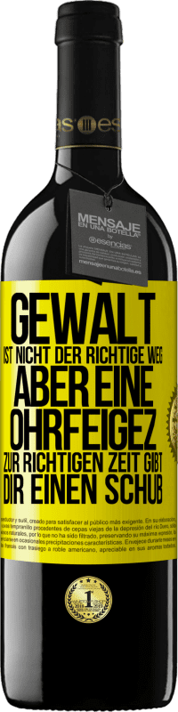 «Gewalt ist nicht der richtige Weg, aber eine Ohrfeige zur richtigen Zeit gibt Dir einen Schub» RED Ausgabe MBE Reserve