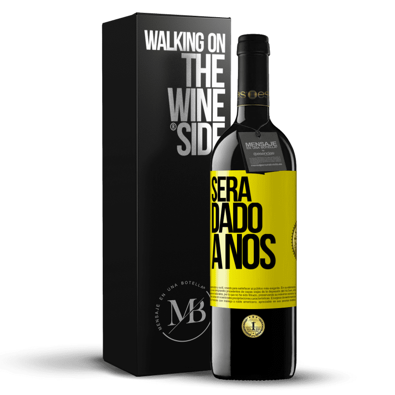 39,95 € Envio grátis | Vinho tinto Edição RED MBE Reserva Será dado a nós Etiqueta Amarela. Etiqueta personalizável Reserva 12 Meses Colheita 2014 Tempranillo