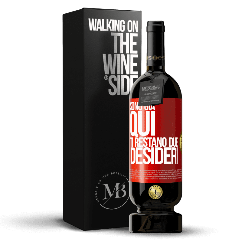 49,95 € Spedizione Gratuita | Vino rosso Edizione Premium MBS® Riserva Sono già qui. Ti restano due desideri Etichetta Rossa. Etichetta personalizzabile Riserva 12 Mesi Raccogliere 2016 Tempranillo